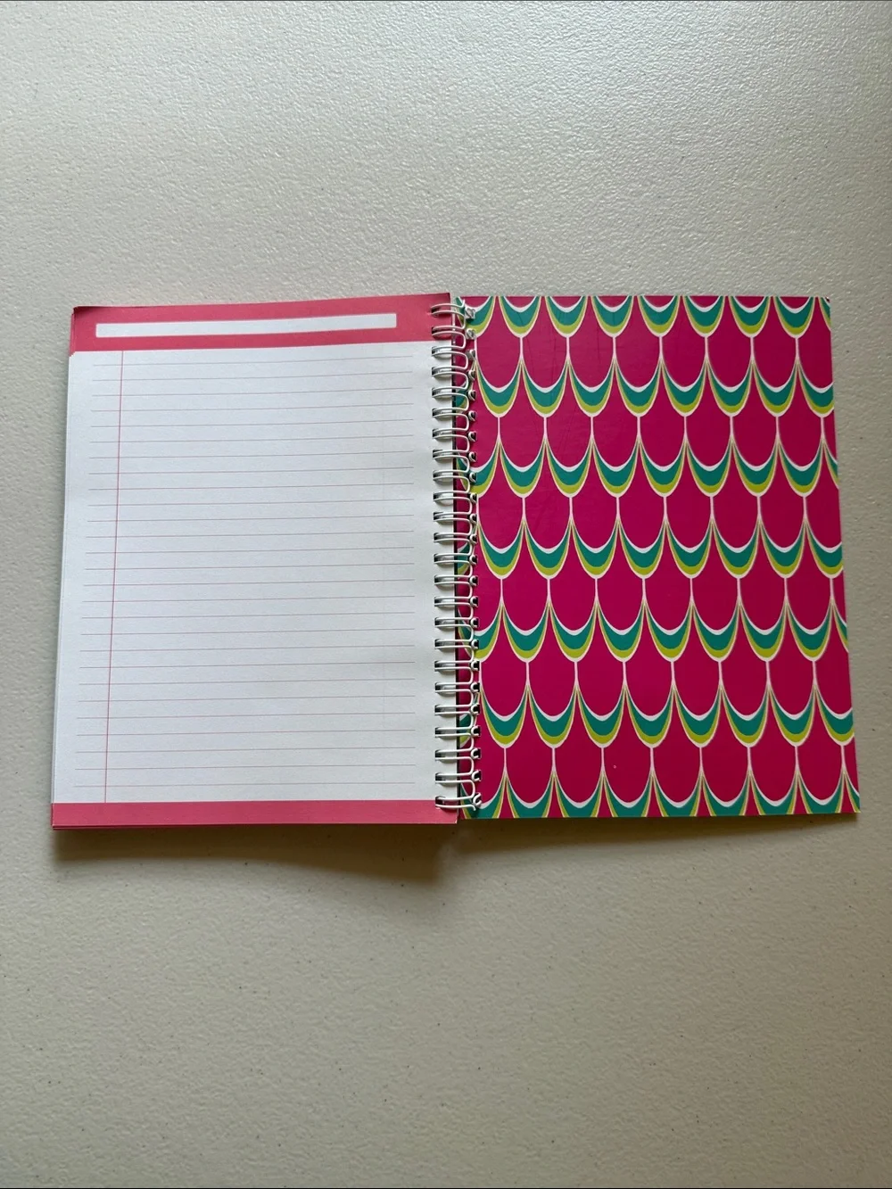 Lilly Pulitzer Spiral Notebook - Teal, Pink & Lime Accent
